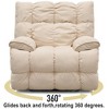 Classic 360° Swivel Electric Recliner with , Gliding Function, and Plush Velvet Upholstery for Living Room - 2 of 4