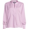 Lands' End Women's Satin Popover Shirt - 3 of 4