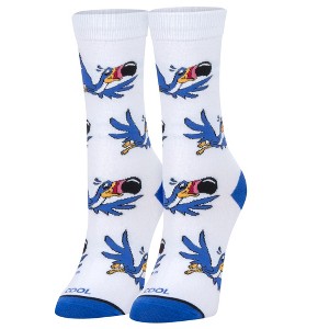 Cool Socks Novelty Crew Dress Sock, Women's, Food, Breakfast, Colorful Cute Stylish Funny Silly - 1 of 4