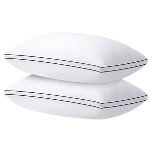 Itopfox Queen Size Pillows Set of 2, Down Alternative Bed Pillows for Side and Back Sleepers, Soft & Comfortable Hotel Luxury Pillows - 1 of 4