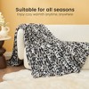 Cozy Bliss Cow Print Throw Blanket Plush Blanket - 4 of 4