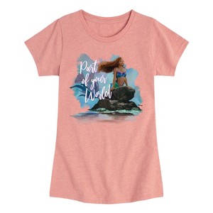 Girls' - Disney - Part Of Your World Fitted Short Sleeve Graphic T-Shirt - 1 of 4