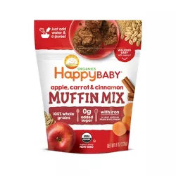 HappyBaby Organics Apple Carrot & Cinnamon Muffin Mix Bag - 8oz