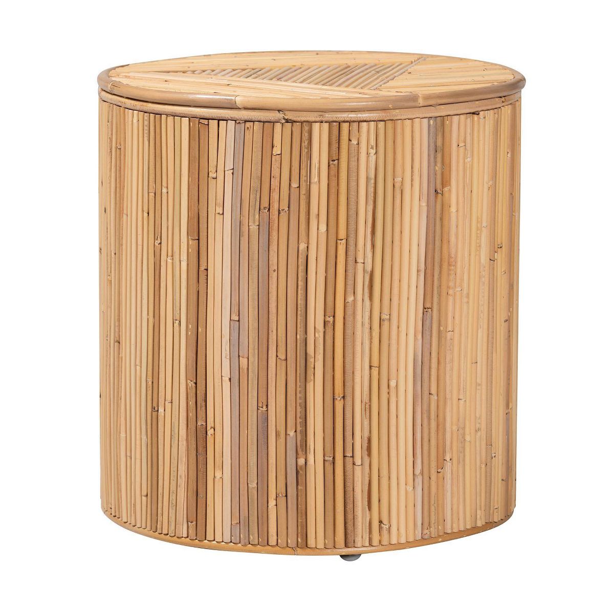 bali & pari Milagra Natural Rattan Coffee Table: Bohemian, No Assembly, Indonesia Crafted