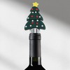 Unique Bargains Two-Wire Short Christmas Tree Stopper Aluminum Alloy TPE Green Black Silver Tone 1 Pc - 2 of 3