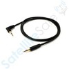 SatelliteSale Auxiliary 3.5mm Right Angle Audio Jack Male to Male Digital Stereo Aux Cable Universal Wire Black Nylon Cord - 3 of 4