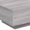 Clihome Modern Square Coffee Table with Textured Finish,Textured Center Table with Inviting Design for Cozy Living Spaces - 4 of 4