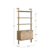 72" Nathan James Set of 3 Beacon Seagrass Bookshelf Light Brown - 4 of 4