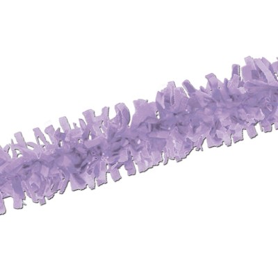Beistle 25' Tissue Festooning Garland Lavender 4/Pack 55599-L