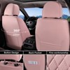 Coverado Car Seat Covers Front and Rear Faux Leather Seat Protector Accessories Universal Fit Most Vehicles - 3 of 4
