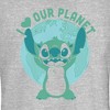 Juniors Womens Lilo & Stitch I Heart Our Planet T-Shirt - 2 of 4