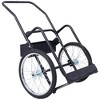 Double Cylinder Cart, Dual Oxygen Tank Cart Dolly With 2 Hinges, 2 20" Phneumaticr Wheels, Removable 220 Lbs Load Capacity Cart - 4 of 4