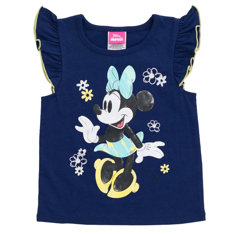 Disney Descendants Uma Audrey Evie Minnie Mouse Girls T-Shirt Skirt and Headband 3 Piece Outfit Set Toddler to Big Kid, 3 of 8