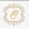 Linum Home Textiles 100% Turkish Cotton MONICA Gold Thread 2PC Embellished Hand Towel Set - 3 of 3