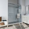 ONWITH 56 in. 60 in. W x 72 in. H Sliding Framed Shower Door in Chrome with Clear Glass - 3 of 4