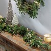 Multi-style Artificial Christmas Garland With Snow Berries, Green Leaves Decor, Christmas Garland For Winter Holiday Mantel Table Home Decor - 3 of 4