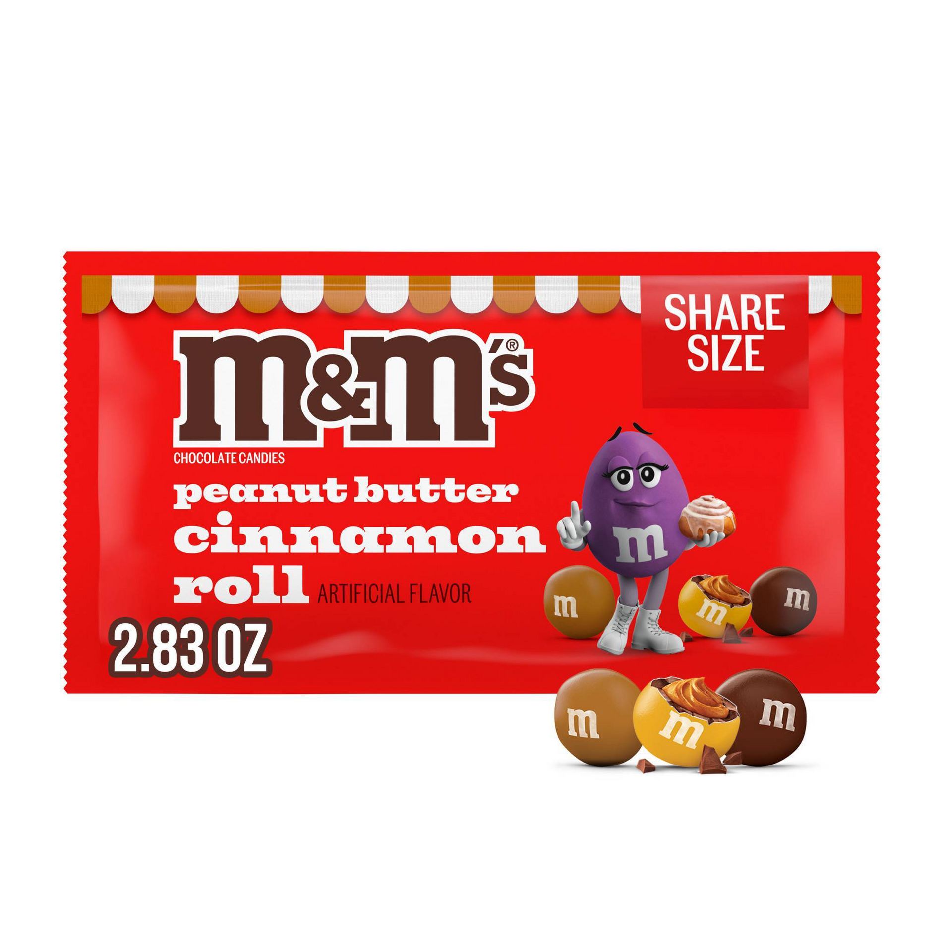 M&M's Peanut Butter Cinnamon Roll Share Size - 2.83oz