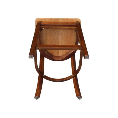 Emily 41'' Solid Wood White Ladder Back Counter Stool