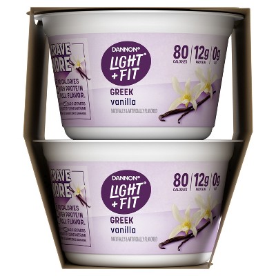 Light + Fit Nonfat Gluten-Free Vanilla Greek Yogurt - 4ct/5.3oz Cups_3