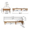 Summerland Acacia Wood Chaise Lounge - Christopher Knight Home
 - image 4 of 4