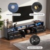 Belord High Gloss TV Stand for TVs up to 75", Modern Entertainment Center with Storage Drawers - 4 of 4