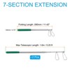 Unique Bargains Stainless Steel Portable Telescopic Flag Pole 2 Pcs - 2 of 4