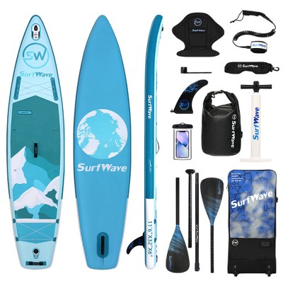 FIONECA 11' Inflatable Paddle Board ¨C 34'' Wide, 6'' Thick, Includes Full Accessory Set