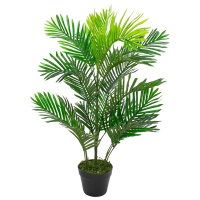 Northlight 3.3' Unlit Artificial Potted Two Tone Tropical Mini Palm Tree