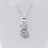 Bella Dog Pendant Sterling Silver Cubic Zirconia Chain Necklace Ginger Lyne Collection - image 4 of 4