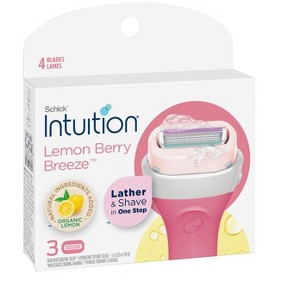 Intuition Lemon Berry Breeze Refill Blade Cartridges for Women, 3 ct - 1 of 4