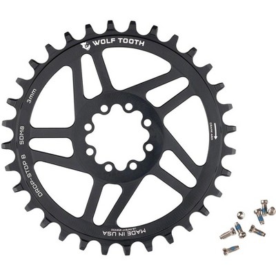 Wolf Tooth Elliptical Direct Mount Chainring - 34t, Sram Direct Mount ...