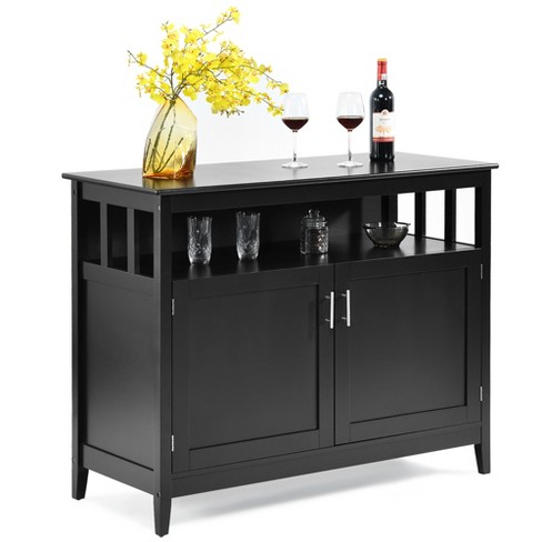 Kitchen on sale buffet black