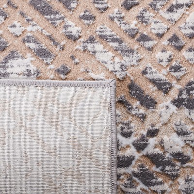 Amelia Francis Grey Beige Hand-knotted Runner Rug