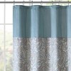 VYNXARIA Traditional paisley jacquard shower curtain - 3 of 4