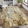 Modern Splashed Ink Printed Machine Washable Area Rug Ultra Thin Stain Resistant Non Shedding Non Slip Pet Friendly Floor Rug for Home Decor - 3 of 4