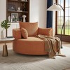 Merax 360° Swivel Oversized Round Accent Chair with Removable Pillows - 2 of 4