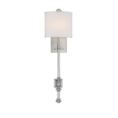 Savoy House Devon 1 - Light Wall Light in  Satin Nickel