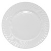 Elama Julia 16 Piece Scalloped Double Bowl Porcelain Dinnerware Set in White - 3 of 4