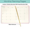 Global Printed Products Textured Cover Weekly Monthly Planner 8" x 10" CY 2025 (Pink) - 4 of 4