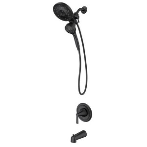 Moen Mikah 1-Handle Matte Black Tub and Shower Faucet - 1 of 1
