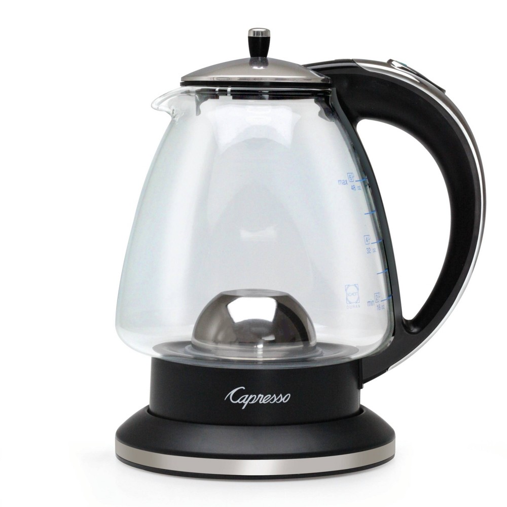 Photos - Pan Capresso H2O Glass Electric Water Kettle – Stainless Steel 240.03 