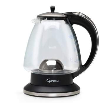 Capresso H2O Glass Electric Water Kettle – Stainless Steel 240.03