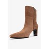 Elias - Taupe Genuine Leather Block Heel Boot (Women) | Forever & Always Shoes - 4 of 4