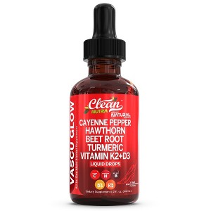 Clean Nutraceuticals Cayenne Pepper Drops Supplement Liquid + Hawthorn ...