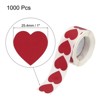 Unique Bargains Self-Adhesive Heart Decorations Sticker for Envelope Wedding 1000 Pcs - 2 of 4