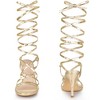 Perphy Women's Snakeskin Print Strappy Lace Up Stiletto Heel Slingback Sandals - 2 of 4