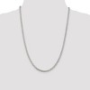 Black Bow Jewelry 4.25mm, Sterling Silver, Hollow Rolo Chain Necklace - 2 of 4