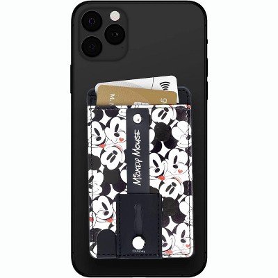 Disney Mickey Mouse Phone Grip w/ Wallet - Kickstand, Credit Card Holder
