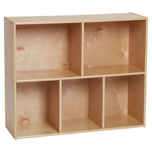 Ecr4kids Birch Streamline 2-Shelf Storage Cabinet Without Back 24in H