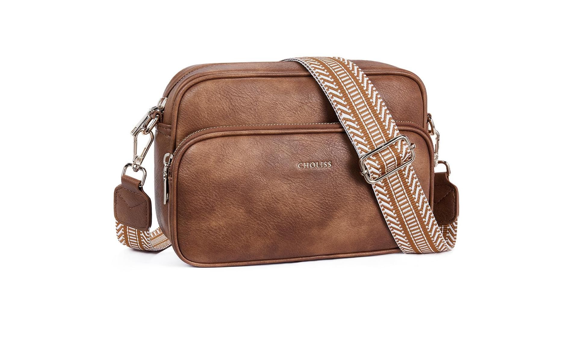 Small Purses for Women, Travel Purses Anti Theft Crossbody Bags for Women, Vegan Leather with Adjustable Wide Guitar Strap
